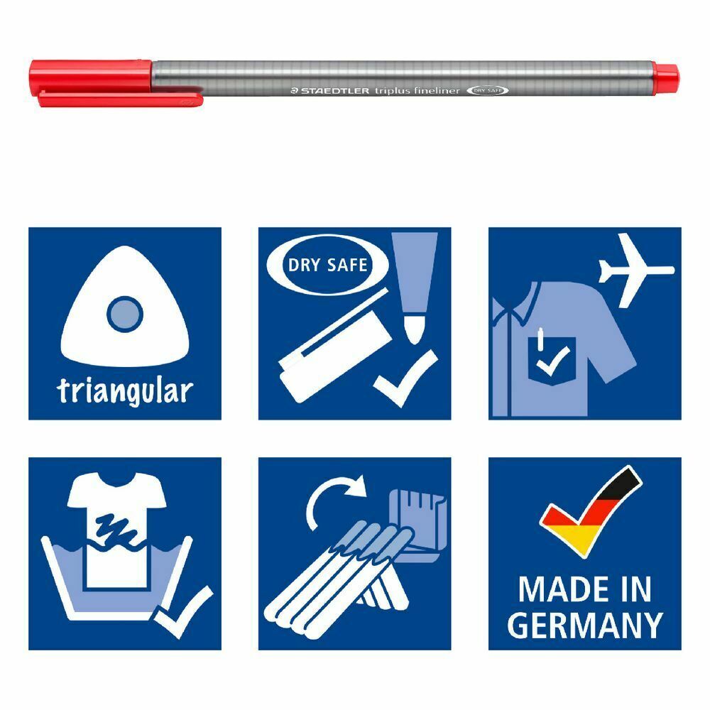 Staedtler- Triplus Fineliner 0.3mm - Pack of 20 Staedtler- Triplus Fineliner 0.3mm - Pack of 20