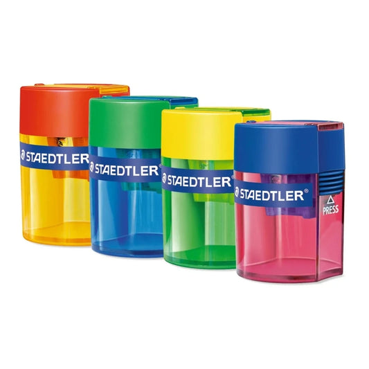 Staedtler tub pencil sharpener assorted colours