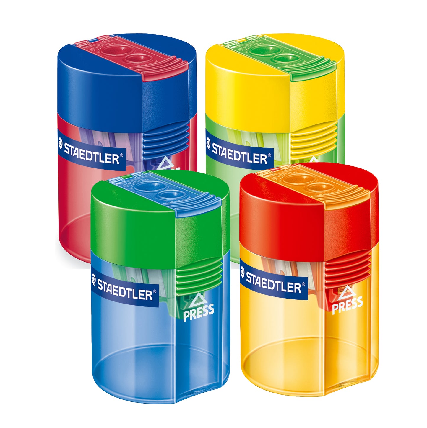 Staedtler double hole tub pencil sharpener assorted