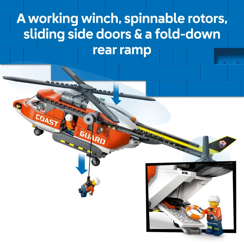 Lego - Coast Guard Helicopter | 551 Pcs | 7Y+ Lego - Coast Guard Helicopter | 551 Pcs | 7Y+