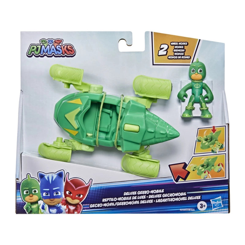 PJ Masks - مركبة جيـكـو الفاخرة، سيارة جيـكـو-موبايل مع شخصية جيـكـو | 3 سنوات فما فوق PJ Masks - مركبة جيـكـو الفاخرة، سيارة جيـكـو-موبايل مع شخصية جيـكـو | 3 سنوات فما فوق