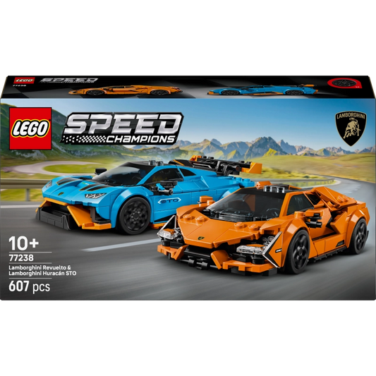 Lego - Lamborghini Revuelto & Huracan STO 607 Pcs 10Y+ — BambiniJO Jordan