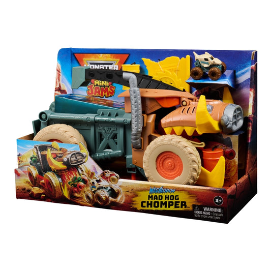 Monster Jam - Mini Jam Megalodon Mad Hog Chomper | 3Y+
