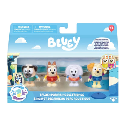 Bluey - Colour Change Splash Park Bingo & Friends 4-Pack S13 | 3Y+