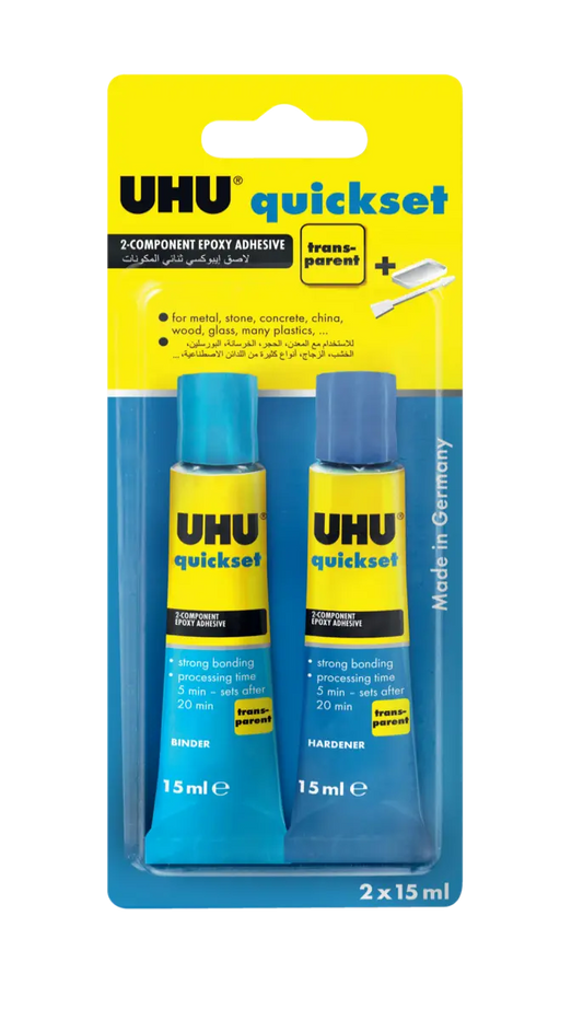 UHU quickset 2-component epoxy 2 x 15ml