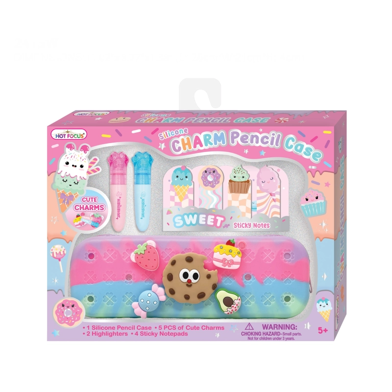 Hot Focus - Charm Pencil Case | Sweets | 5Y+ Hot Focus - Charm Pencil Case | Sweets | 5Y+