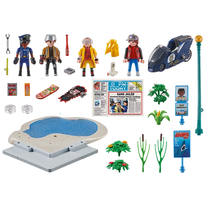 Playmobil - Back to the Future Part II Hoverboard Chase- 80 Pcs | 5Y+