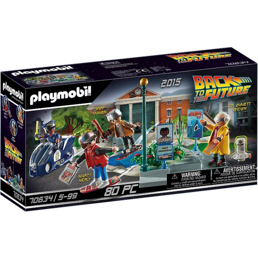 Playmobil - Back to the Future Part II Hoverboard Chase- 80 Pcs | 5Y+