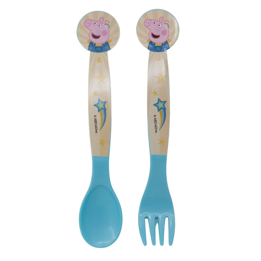 Stor - Cutlery Set in Polybag | PEPPA PIG KINDNESS COUNTS