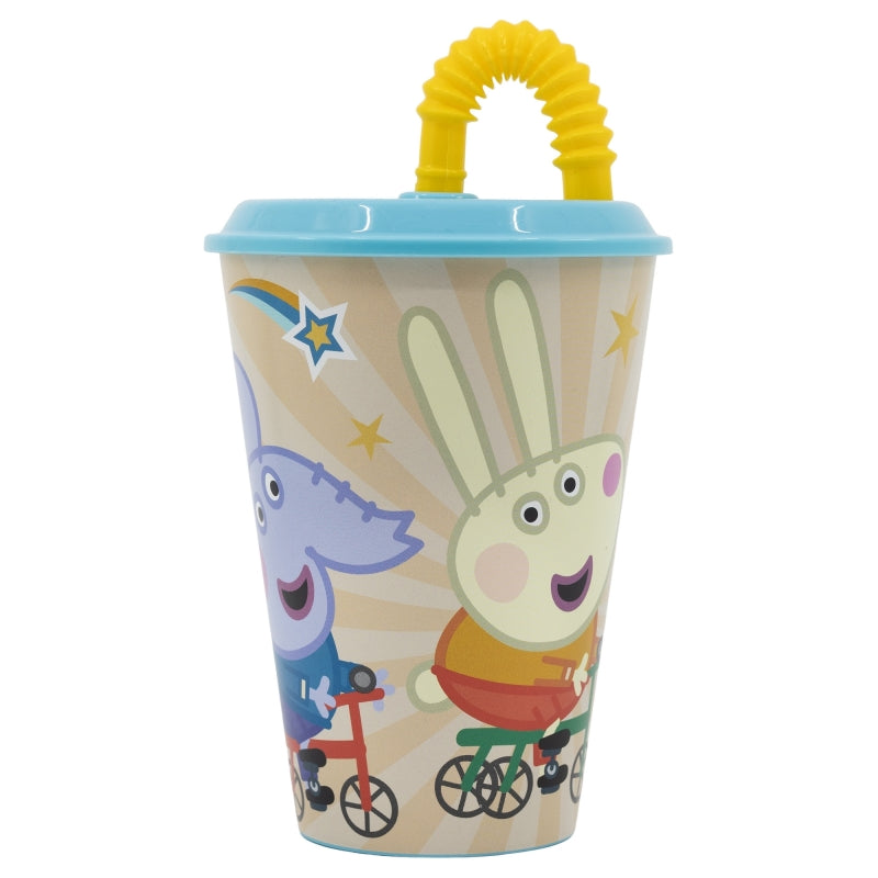 Stor - Easy Sport Tumbler with Lid - 430ml | PEPPA PIG KINDNESS COUNTS