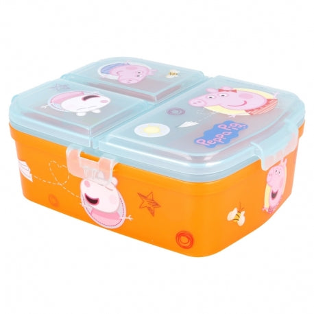 Stor - XL Multi compartment Sandwich Box | PEPPA PIG KINDNESS COUNTS Stor - XL Multi compartment Sandwich Box | PEPPA PIG KINDNESS COUNTS