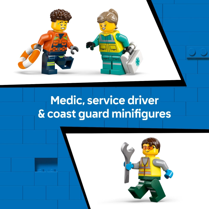 Lego - Airplane, Service Truck & Hovercraft Remix | 990 Pcs | 7Y+ Lego - Airplane, Service Truck & Hovercraft Remix | 990 Pcs | 7Y+