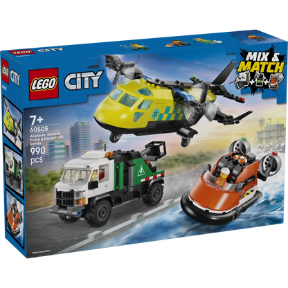 Lego - Airplane, Service Truck & Hovercraft Remix 990 Pcs 7Y+ — BambiniJO Jordan