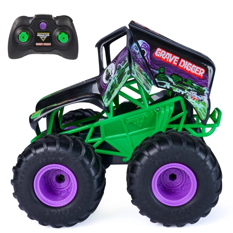 Monster Jam - Smash & Bash 1:15 Scale RC Grave Digger Truck | 4Y+
