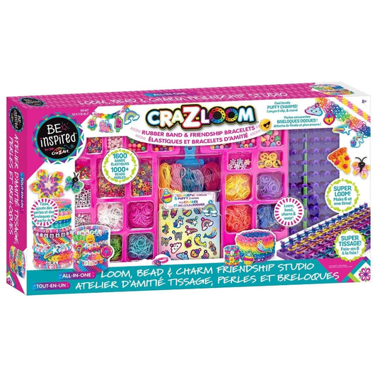 Cra-Z-Art - Cra-Z-Loom All-in-One Loom Bead & Charm Friendship Studio | 8Y+