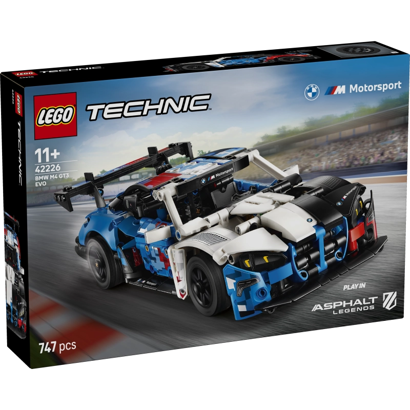 ليغو - سيارة سباق بي إم دبليو M4 GT3 EVO | 747 قطعة | 11 سنة فأكثر ليغو - سيارة سباق بي إم دبليو M4 GT3 EVO | 747 قطعة | 11 سنة فأكثر
