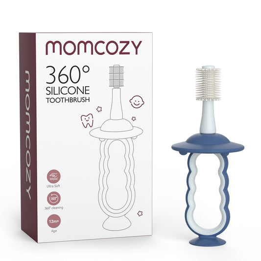 Momcozy - Kids Silicone Toothbrush | Blue