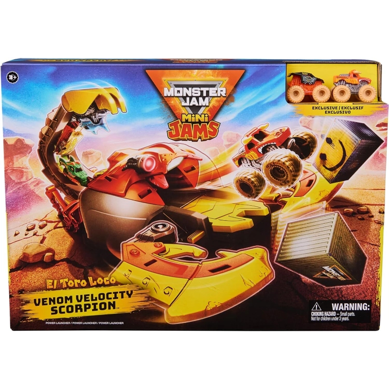 مونستر جام - مجموعة اللعب إيل تورو لوكو فينوم فيلوسيتي سكوروبيون | 3 سنوات فما فوق مونستر جام - مجموعة اللعب إيل تورو لوكو فينوم فيلوسيتي سكوروبيون | 3 سنوات فما فوق