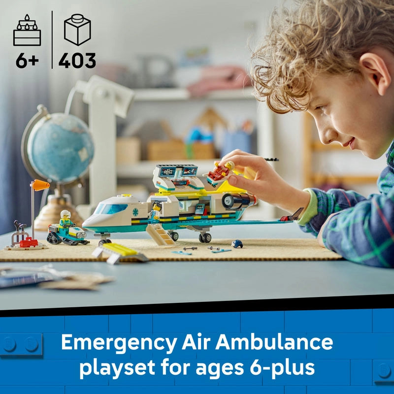 ليغو - طائرة الإسعاف الجوي للطوارئ | 403 قطعة | 6 سنوات فأكثر ليغو - طائرة الإسعاف الجوي للطوارئ | 403 قطعة | 6 سنوات فأكثر