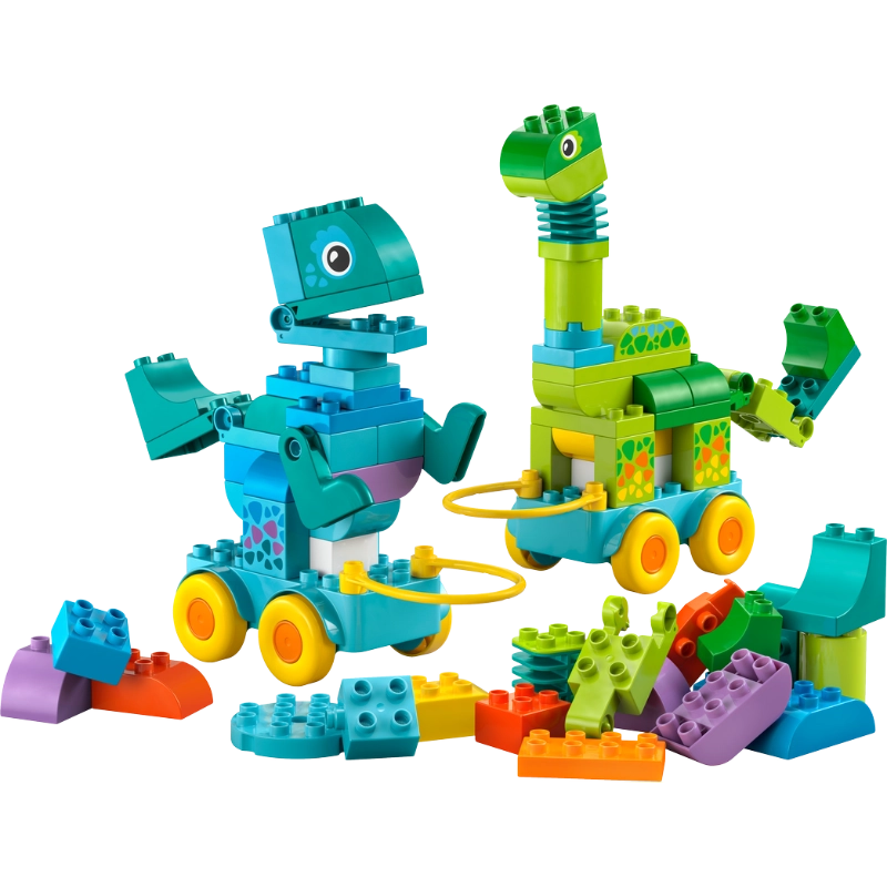 Lego - 3 in 1 Dinosaurs on Wheels | 108 Pcs | 3Y+ Lego - 3 in 1 Dinosaurs on Wheels | 108 Pcs | 3Y+