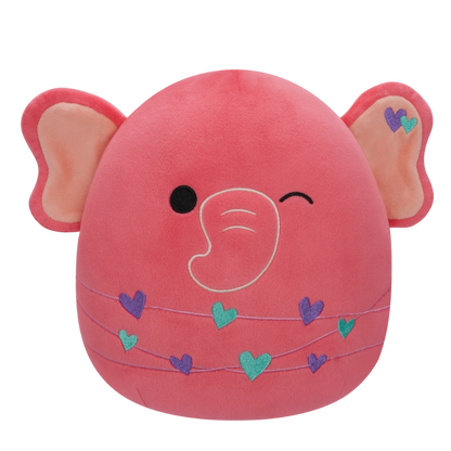 Squishmallows - Little Plush 5" Kyla the Pink Elephant Wrapped with Heart Strings | 1-6Y