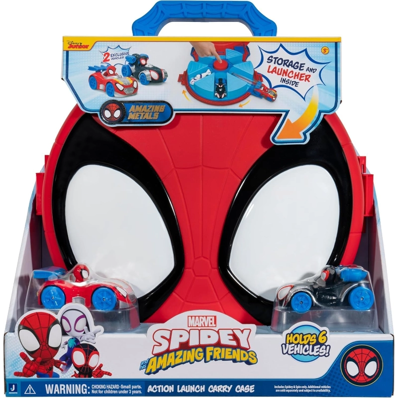 Spidey and His Amazing Friends - Marvel Spidey & His Amazing Friends Action Launch Carry Case Playset | 3Y+