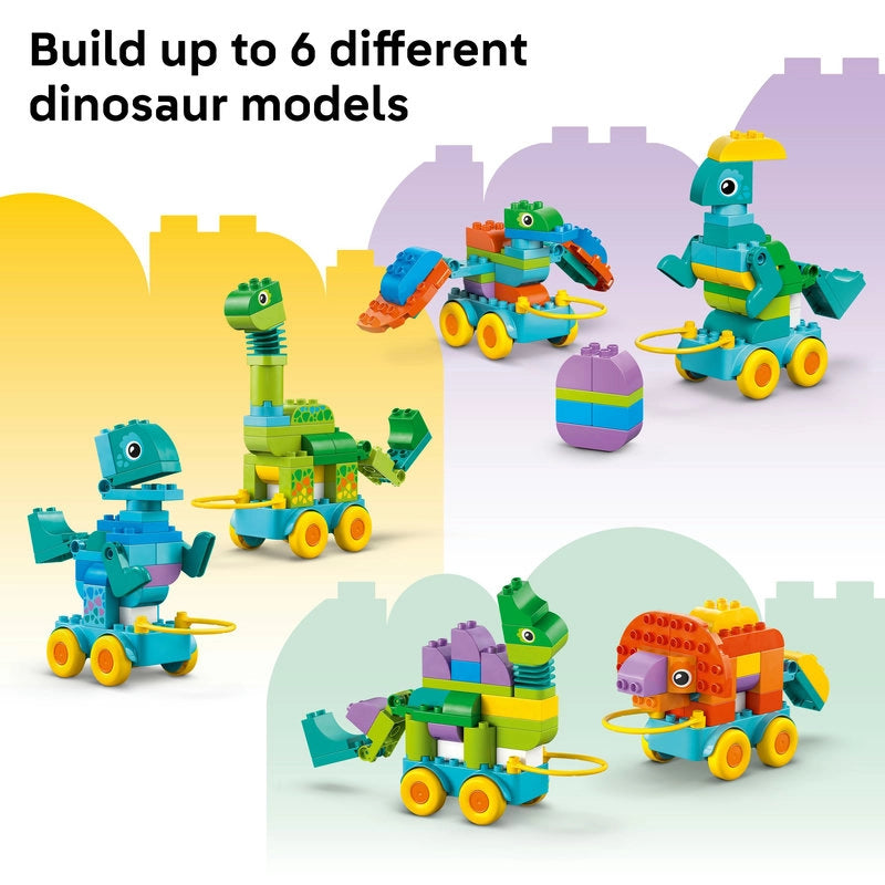 Lego - 3 in 1 Dinosaurs on Wheels | 108 Pcs | 3Y+ Lego - 3 in 1 Dinosaurs on Wheels | 108 Pcs | 3Y+