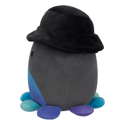 Squishmallows - Little Plush 5" Yoko the Charcoal Grey Octopus with Bucket Hat | 1-6Y