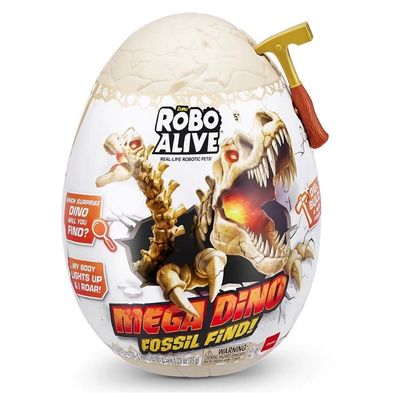 Robo Alive - Mega Dino Fossil Find Surprise Egg- Series 1 | 5Y+ Robo Alive - Mega Dino Fossil Find Surprise Egg- Series 1 | 5Y+