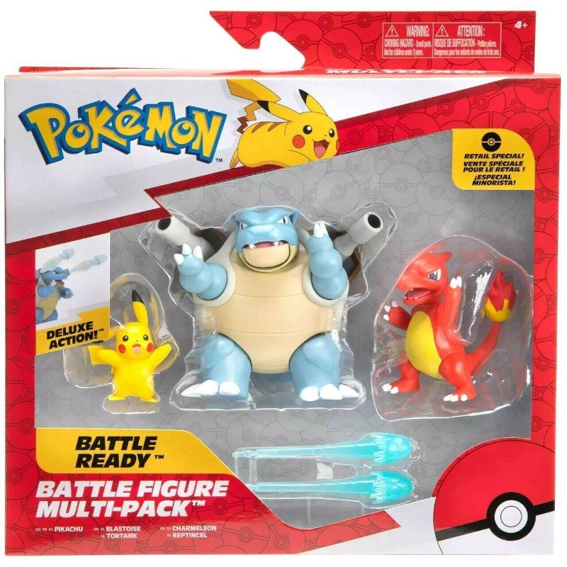 Pokemon - Battle Figure Multipack 3 Figures (Pikachu, Charmeleon, Blastoise) | 4Y+