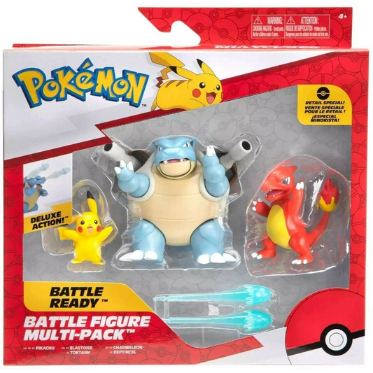 Pokemon - Battle Figure Multipack 3 Figures (Pikachu, Charmeleon, Blastoise) | 4Y+