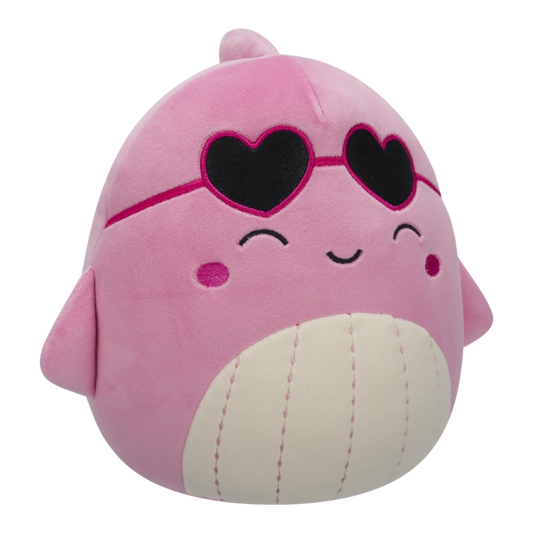 Squishmallows Little Plush 7.5" Val the Pink Whale with Closed Eyes and Heart Sunglasses | 1-6Y — BambiniJO Jordan