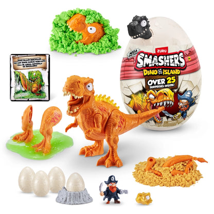 Smashers - Mega Dino Combo 2-Pack [Dino Island + Jurassic Light Up Dino Egg] | 5Y+