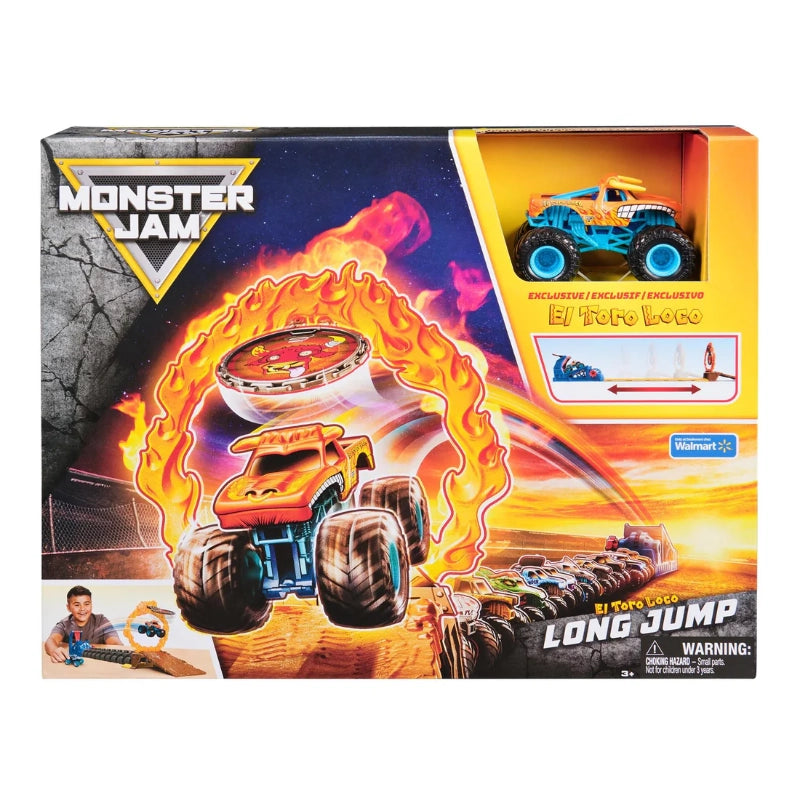 Monster Jam - مجموعة لعب القفزة الطويلة El Toro Loco | 3 سنوات فما فوق Monster Jam - مجموعة لعب القفزة الطويلة El Toro Loco | 3 سنوات فما فوق