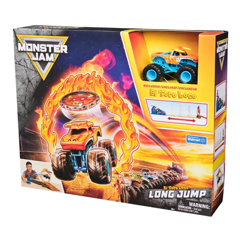 Monster Jam - مجموعة لعب القفزة الطويلة El Toro Loco | 3 سنوات فما فوق Monster Jam - مجموعة لعب القفزة الطويلة El Toro Loco | 3 سنوات فما فوق