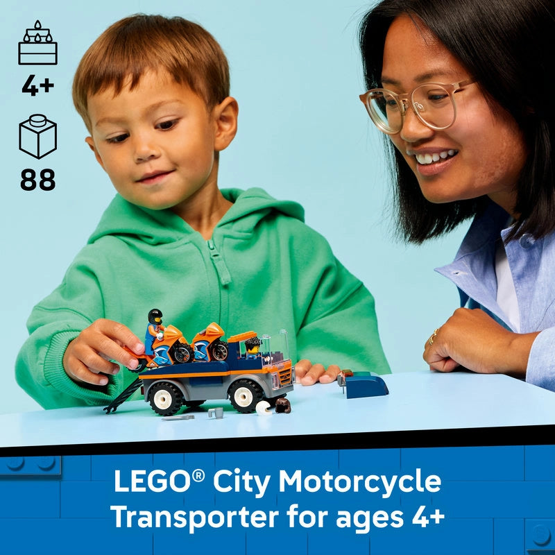 Lego - Motorcycle Transporter 88 Pcs 4Y+ — BambiniJO Jordan