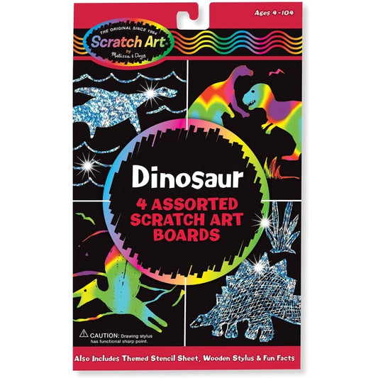 Melissa & Doug  - Scratch Magic Draw And Learn- Dinosaurs
