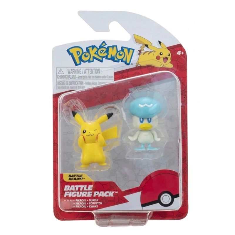Pokemon - Battle Figures Generation IX 2 Pack- Quaxly & Pikachu #8 | 4Y+