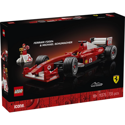 Lego - Ferrari F2004 & Michael Schumacher 735 Pcs 18Y+ — BambiniJO Jordan
