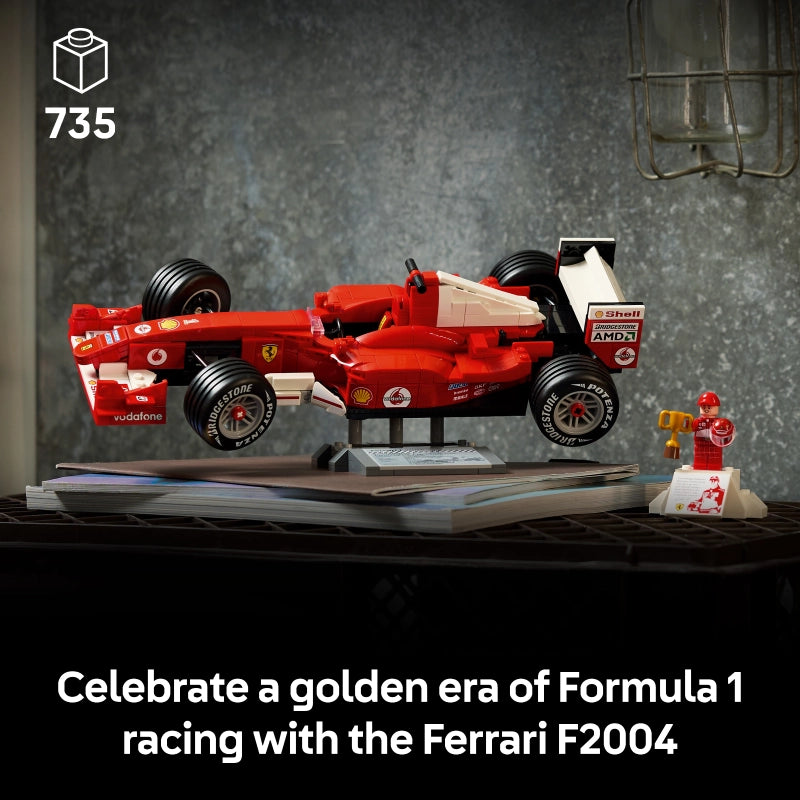 ليغو - فيراري F2004 ومايكل شوماخر | 735 قطعة | 18 سنة فأكثر ليغو - فيراري F2004 ومايكل شوماخر | 735 قطعة | 18 سنة فأكثر