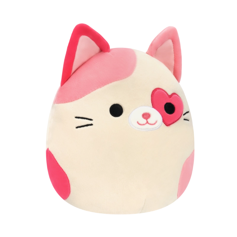 Squishmallows - Little Plush 5" Susan Q the Pink Cat with Heart Eyepatch | 1-6Y