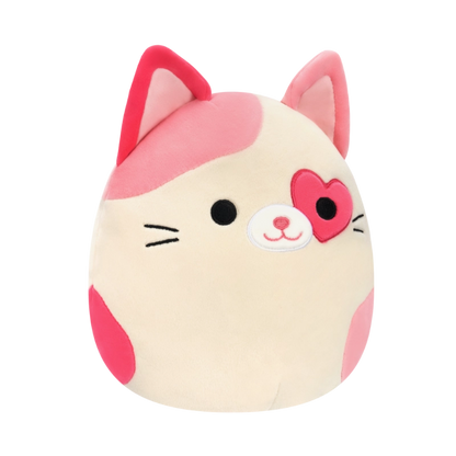 Squishmallows - Little Plush 5" Susan Q the Pink Cat with Heart Eyepatch | 1-6Y