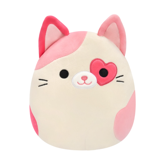 Squishmallows - Little Plush 5" Susan Q the Pink Cat with Heart Eyepatch | 1-6Y