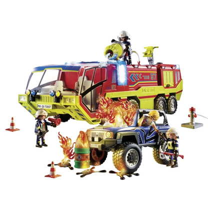 Playmobil - Fire Engine with Truck- 189 Pcs | 4Y+