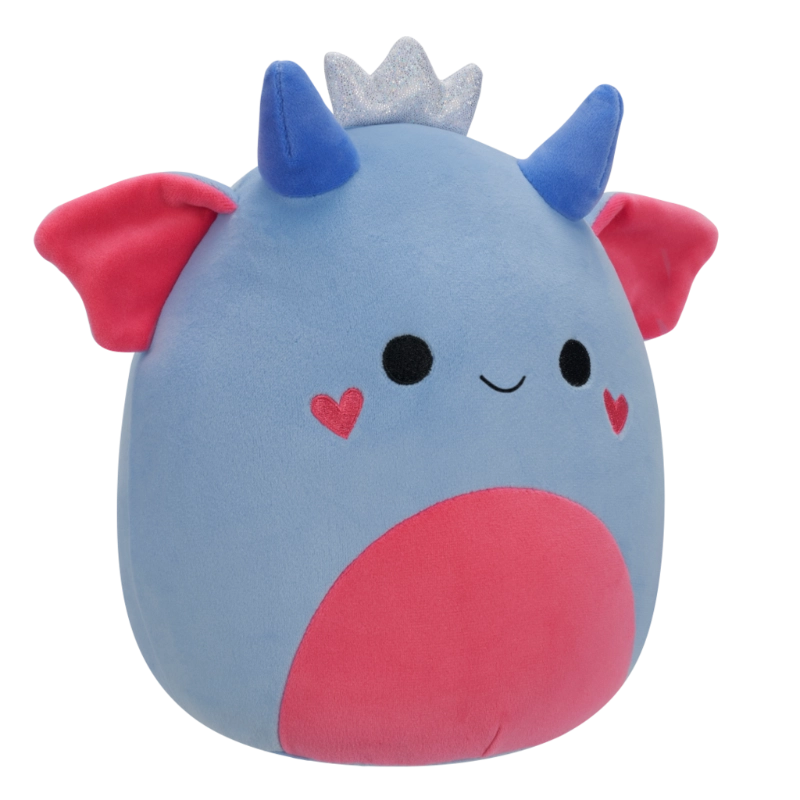 Squishmallows - Little Plush 5" King Kin the Blue and Pink Goblin with Silver Crown and Heart Cheeks | 1-6Y
