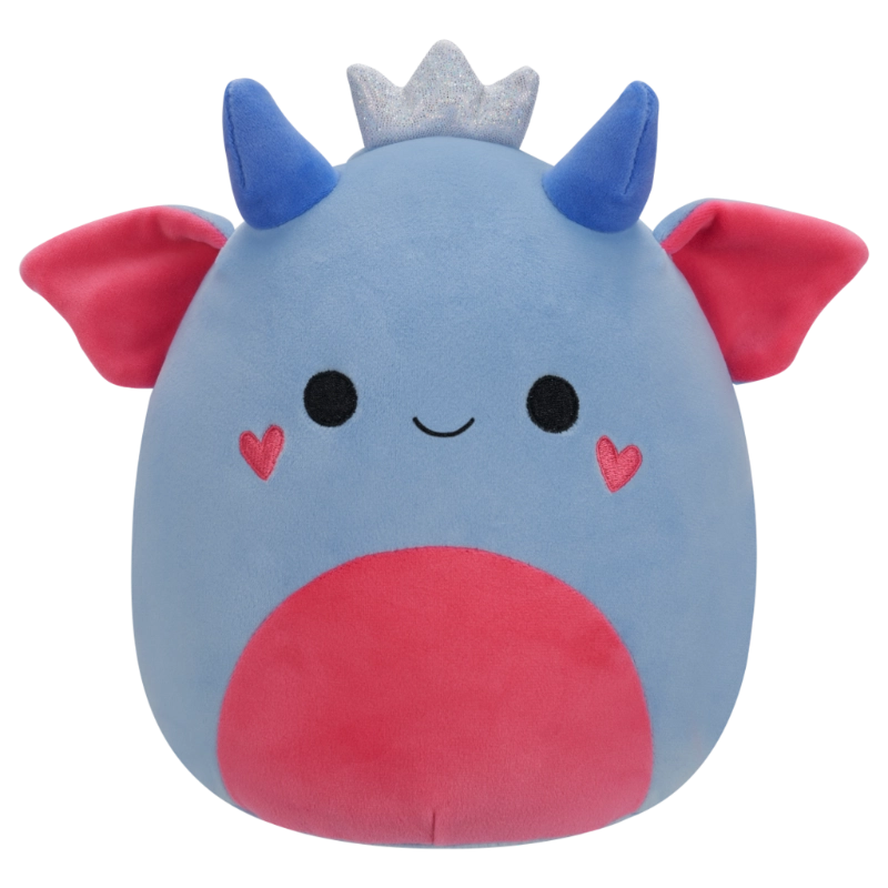 Squishmallows - Little Plush 5" King Kin the Blue and Pink Goblin with Silver Crown and Heart Cheeks | 1-6Y