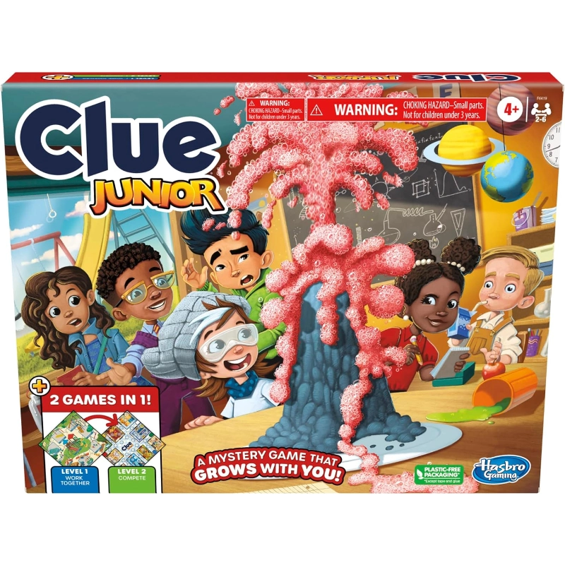 Hasbro Gaming - Clue Junior 2 in 1 Game (English or French) | 4Y+
