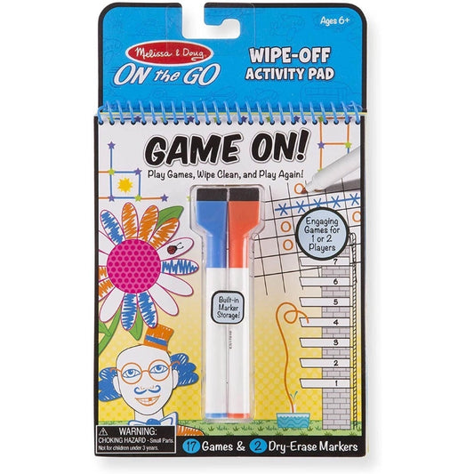 Melissa & Doug - Write-On / Wipe-Off Activity Games Pad | 6Y+