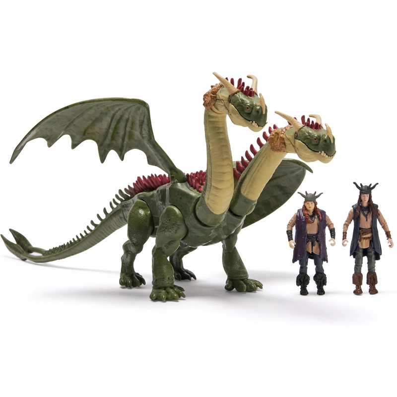 Dragons - Dragons How to Train Your Dragon, Hideous Zippleback, Ruffnut & Tuffnut, Viking Duo Action Figures | 4Y+ Dragons - Dragons How to Train Your Dragon, Hideous Zippleback, Ruffnut & Tuffnut, Viking Duo Action Figures | 4Y+