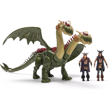 Dragons - Dragons How to Train Your Dragon, Hideous Zippleback, Ruffnut & Tuffnut, Viking Duo Action Figures | 4Y+